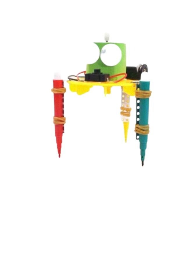 Doodling Robot Science Stem Kit -STEAM Doodling Robot Kit – DIY Creative Drawing Robot Educational STEM Toy – Kids Science Learning Set –+3 Ages – Includes Spare Parts and Accessories – Ideal for Fun & Learning - Image 2
