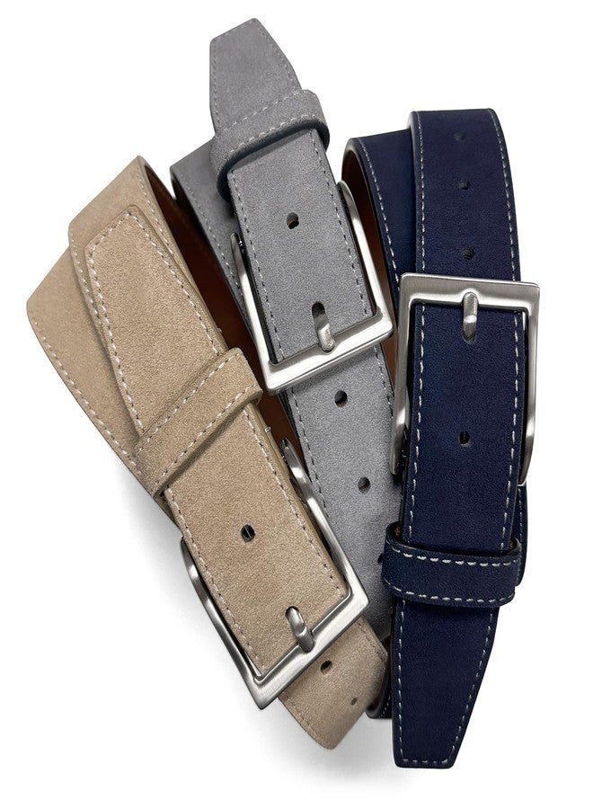Belts.com 41104 Suede Belt Genuine Suede Leather Casual Jean Belt 1-1/2"(38mm) Wide (Taupe, 32) - Image 2