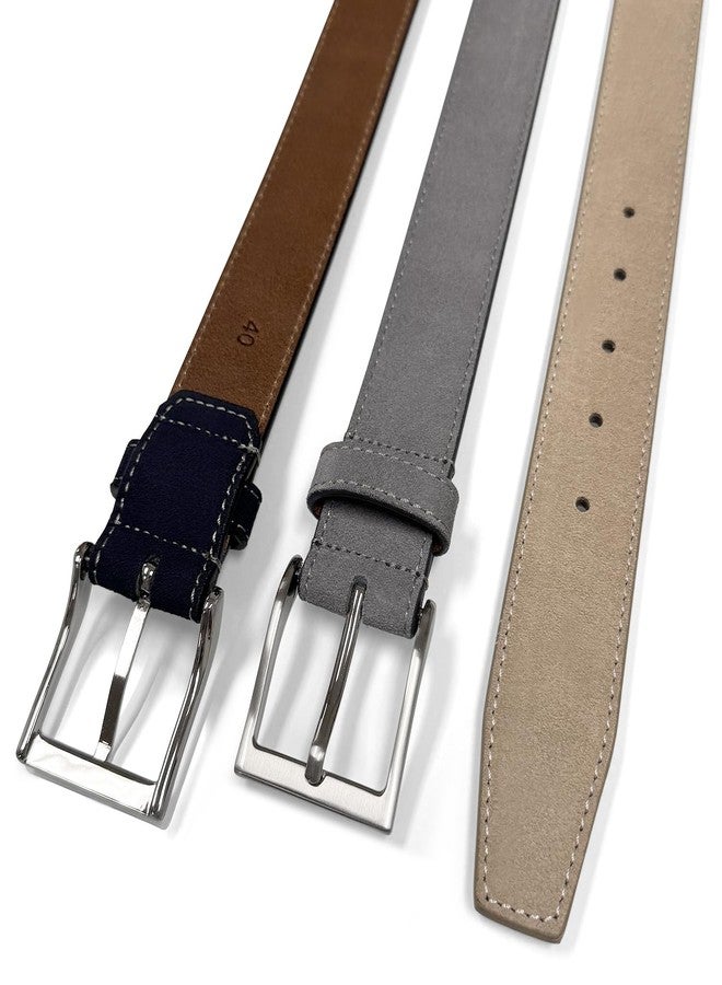 Belts.com 41104 Suede Belt Genuine Suede Leather Casual Jean Belt 1-1/2"(38mm) Wide (Taupe, 32) - Image 4