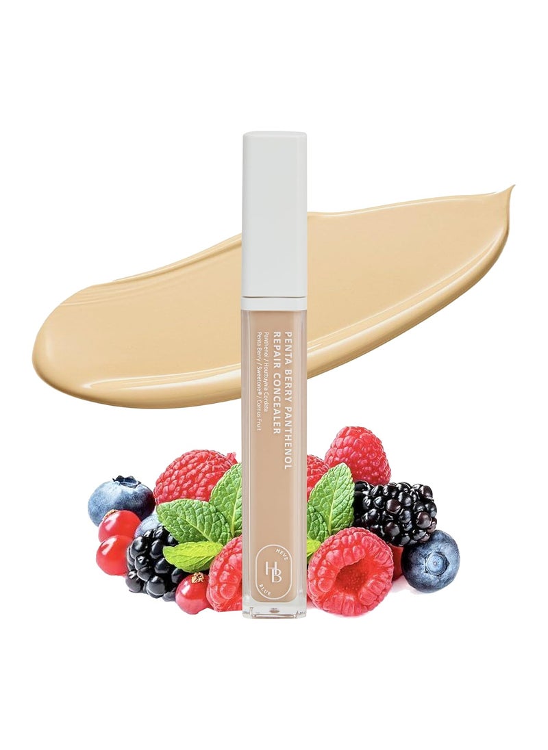 HEVEBLUE Penta Berry Panthenol Repair Concealer 2223 BEIGE  Lightweight Full Coverage Dark Circles Acne and Blemishes Vegan Sensitive Skin KBeauty Korean Makeup Nonclogging Pores Hydrating 