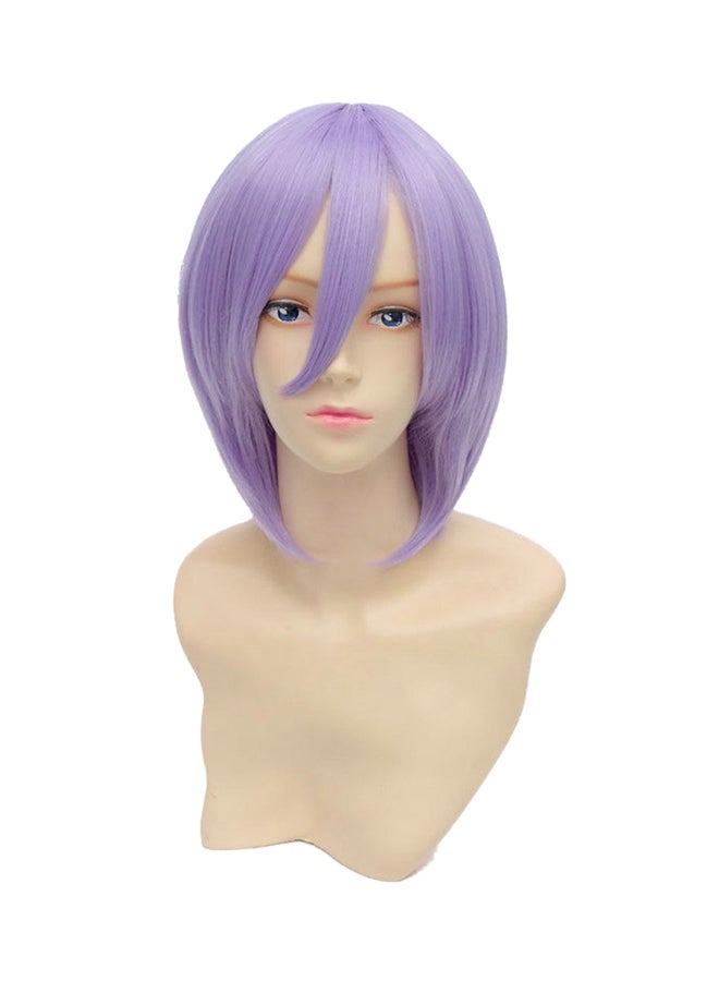 NIBEMINENT Anime Short Light Purple Cosplay Costume Party Wig