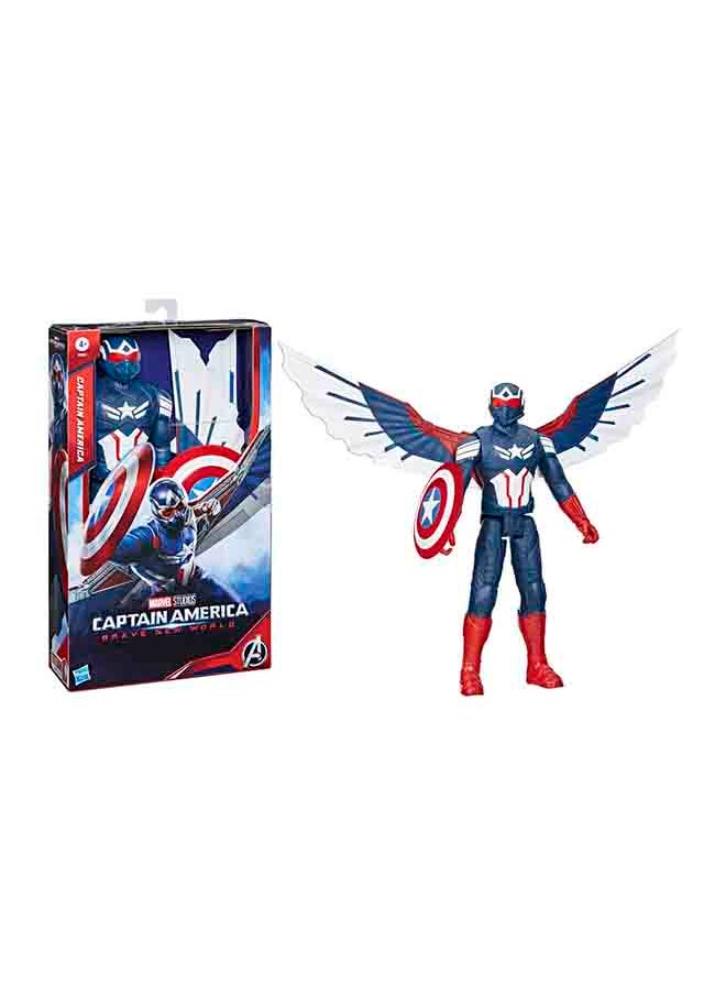 HASBRO - GAMING Marvel Studios Captain America Brave New World, Titan Hero Series Deluxe Captain America  - Image 1
