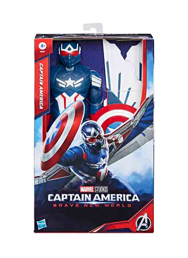 HASBRO - GAMING Marvel Studios Captain America Brave New World, Titan Hero Series Deluxe Captain America  - Image 2