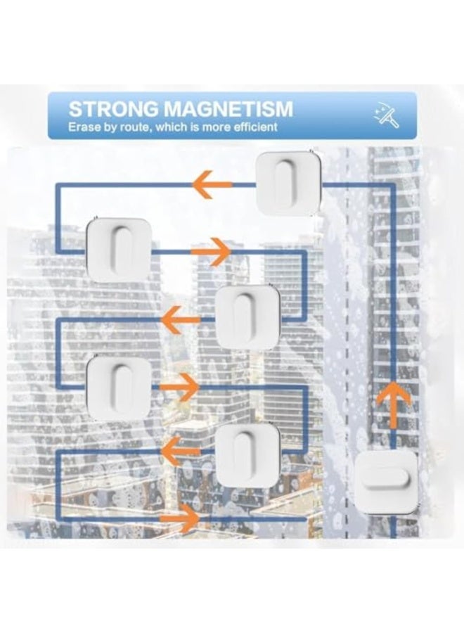 Arabest Magnetic Window CleanerTool,Windshield Cleaner Tool Magnetic,Double-Sided Cleaner Glass Tool Thickness 3-5 Inch, High Rise and Car,Window Cleaner with Anti Falling Rope - Image 3