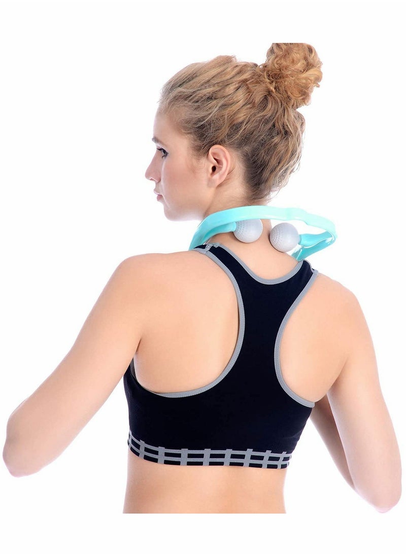 Excefore Neck Massager, Manual Self-Muscle Massage, Shoulder Acupressure Trigger Points, Deep Tissue Massage  - Image 4