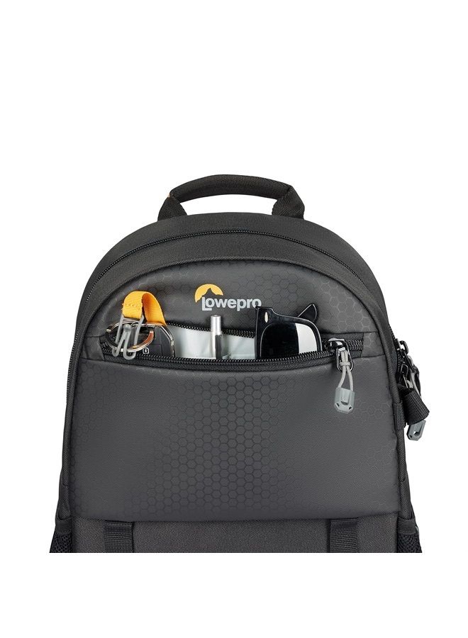 Lowepro Adventura BP 150 III, Camera Backpack with Tripod Holder, 11" Tablet Pocket, Back Side Access, for Mirrorless Camera, Compatible with Fujifilm XT200, Canon M50 MII, EOS R10, Nikon Z50, Black - Image 2