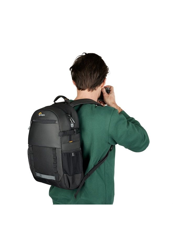 Lowepro Adventura BP 150 III, Camera Backpack with Tripod Holder, 11" Tablet Pocket, Back Side Access, for Mirrorless Camera, Compatible with Fujifilm XT200, Canon M50 MII, EOS R10, Nikon Z50, Black - Image 5