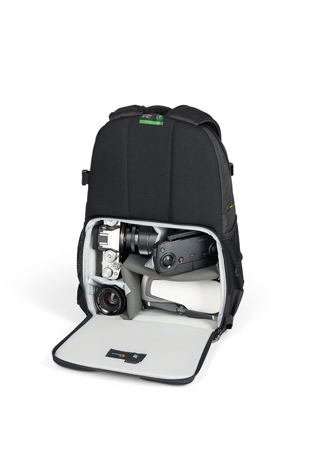 Lowepro Adventura BP 150 III, Camera Backpack with Tripod Holder, 11" Tablet Pocket, Back Side Access, for Mirrorless Camera, Compatible with Fujifilm XT200, Canon M50 MII, EOS R10, Nikon Z50, Black - Image 4