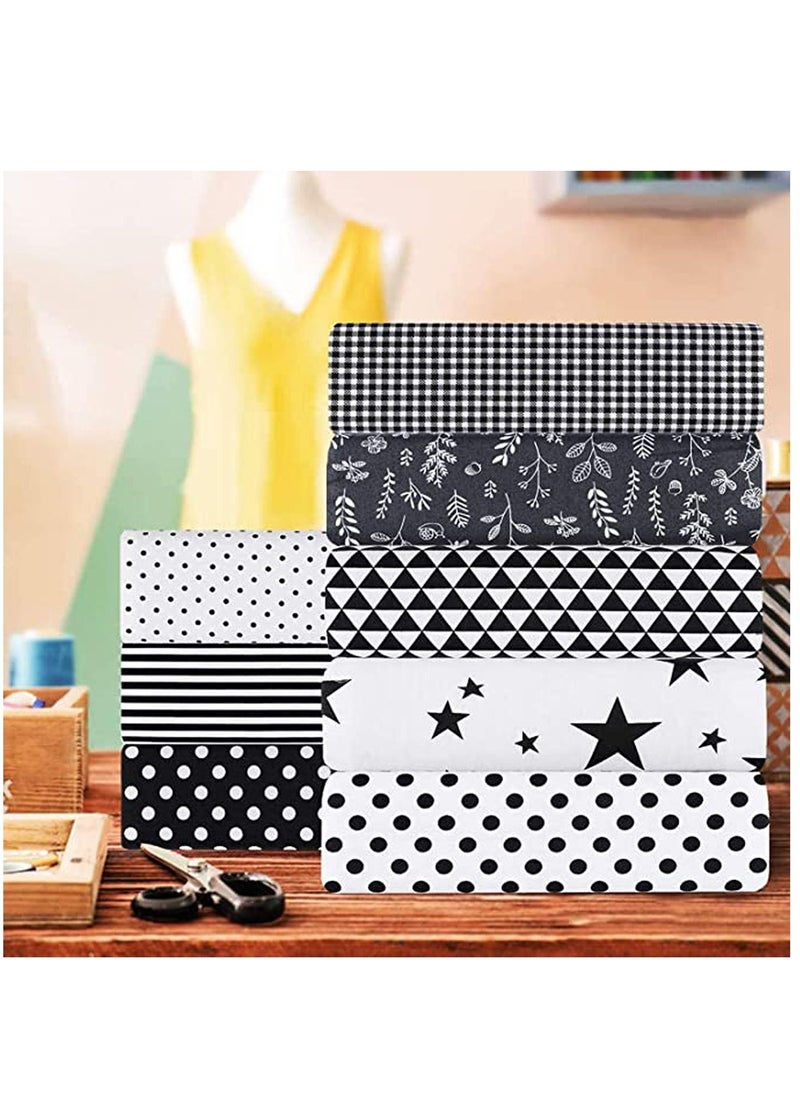 KASTWAVE 8 Pcs Large 50 x 50 cm Different Pattern Patchwork Fabric Craft Printed TOP Cotton Mixed Bundle Quilting With Flower Pattern Art and Craft Set for Scrapbooking Quilting  - Image 5