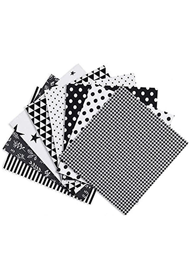 KASTWAVE 8 Pcs Large 50 x 50 cm Different Pattern Patchwork Fabric Craft Printed TOP Cotton Mixed Bundle Quilting With Flower Pattern Art and Craft Set for Scrapbooking Quilting  - Image 1
