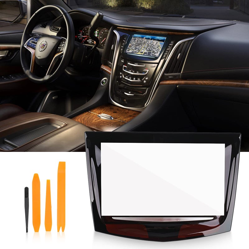 KanSmart Touch Screen for Cadillac Cue Screen Replacement for 2013-2020 Cadillac ATS SRX XTS CTS Escalade Screen Replacement Audio Radio Display + Free Trim Tools - Image 1