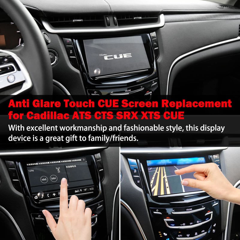 KanSmart Touch Screen for Cadillac Cue Screen Replacement for 2013-2020 Cadillac ATS SRX XTS CTS Escalade Screen Replacement Audio Radio Display + Free Trim Tools - Image 2