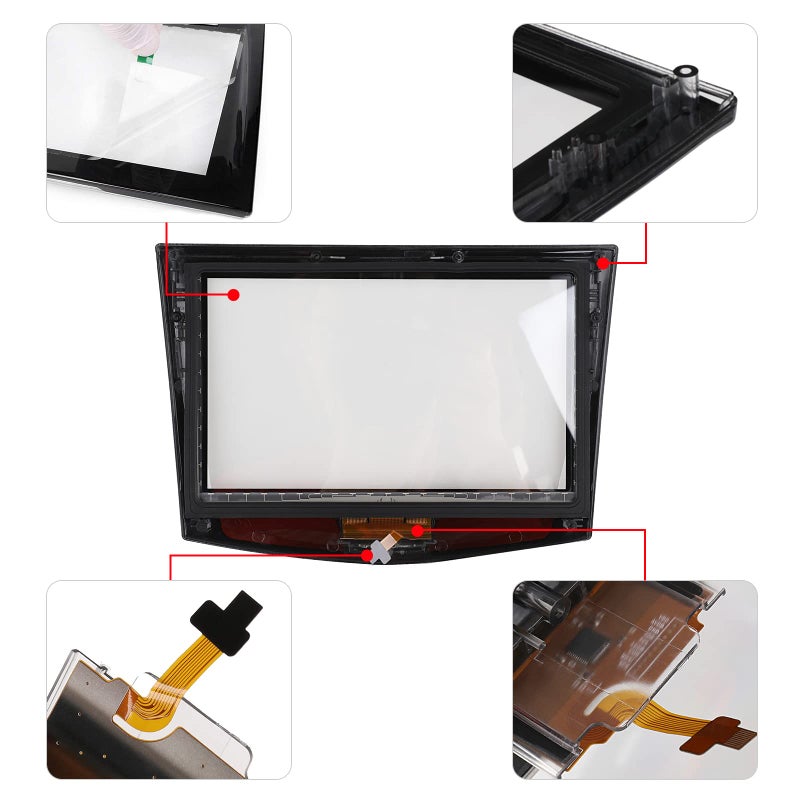 KanSmart Touch Screen for Cadillac Cue Screen Replacement for 2013-2020 Cadillac ATS SRX XTS CTS Escalade Screen Replacement Audio Radio Display + Free Trim Tools - Image 4