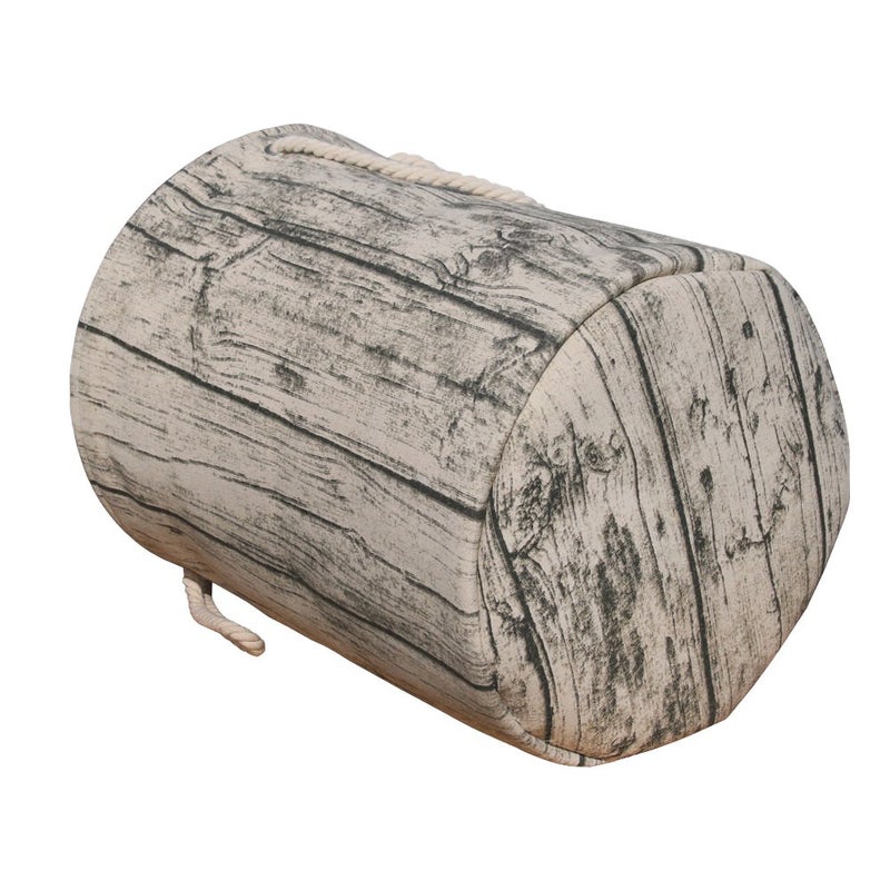 Jacone Stylish Tree Stump Shape Design Storage Basket Cotton Fabric Washable Cylindric Laundry Hamper with Rope Handles, Decorative and Convenient for Kids Bedroom - Image 4