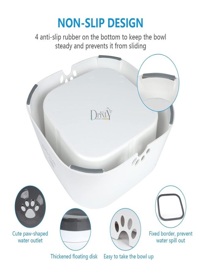 DRIXTY Convenient and Durable: Dog Bone Shaped Stainless Steel Food and Water Bowl with Foldable Silicon Mat for Small Dogs, Puppies, and Cats - Anti Spill, Anti Skid Design (Dog Bowl) - Image 4