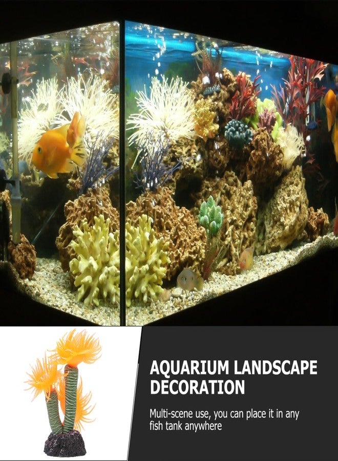 Balacoo Artificial Aquarium Coral Ornament: Resin Coral Reef Decor for Aquarium Landscape, Betta Fish Tank Plants Decor (Orange, 3.1 Inch) - Image 5