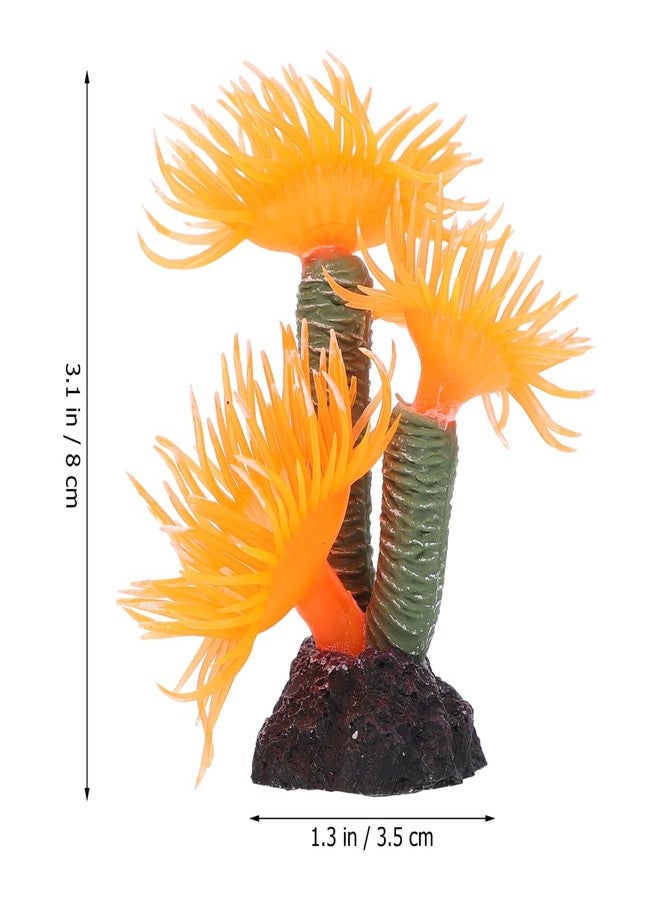 Balacoo Artificial Aquarium Coral Ornament: Resin Coral Reef Decor for Aquarium Landscape, Betta Fish Tank Plants Decor (Orange, 3.1 Inch) - Image 4