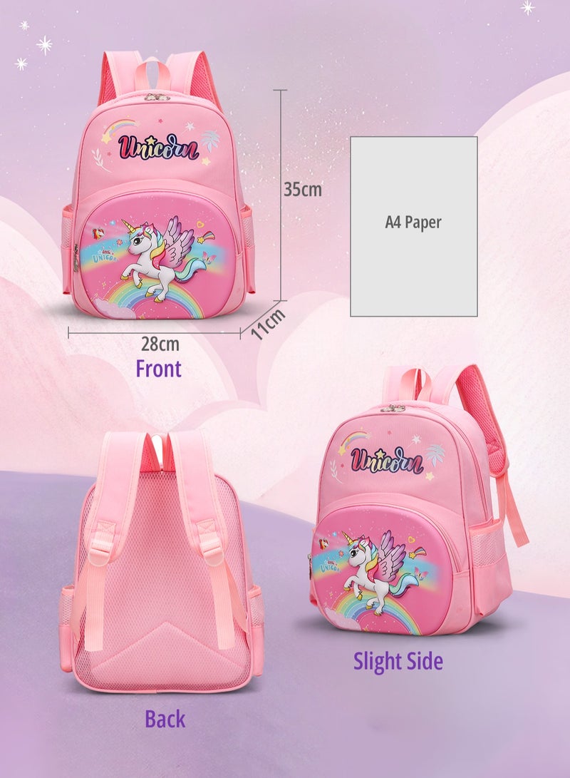 Unicorn School Bags for Girls, Kids Travel Bag, Cute Toddler Backpack, Kids school Backpack, Girls Gift, Pink - Image 4