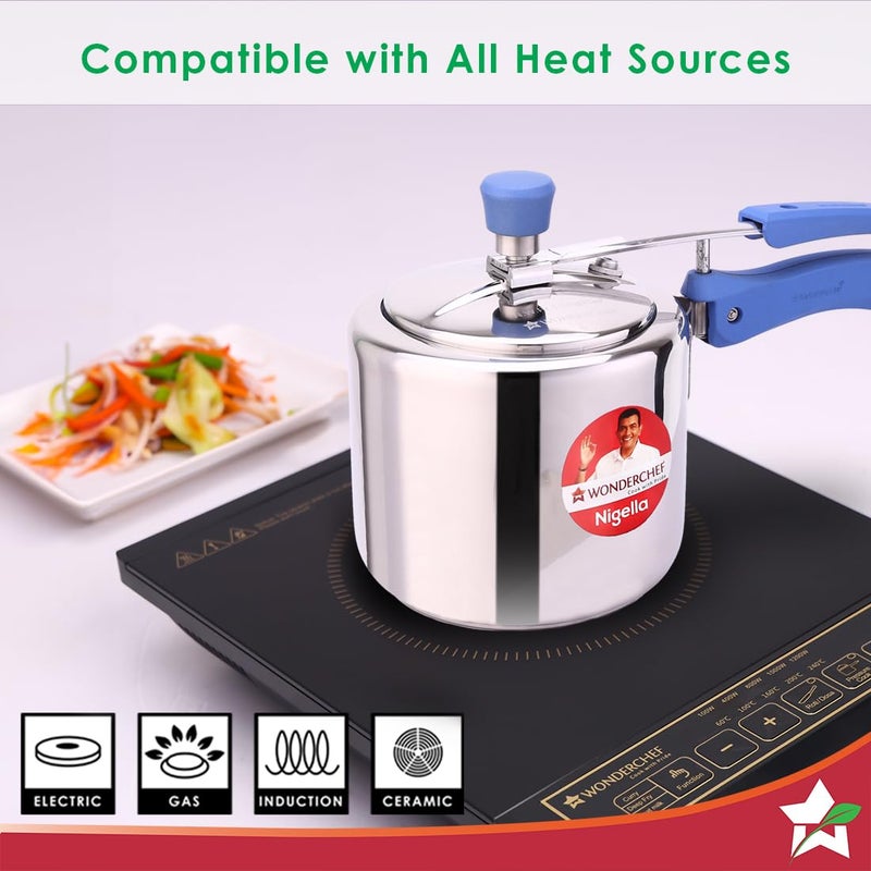Wonderchef Wonderchef Nigella Stainless Steel Inner Lid Pressure