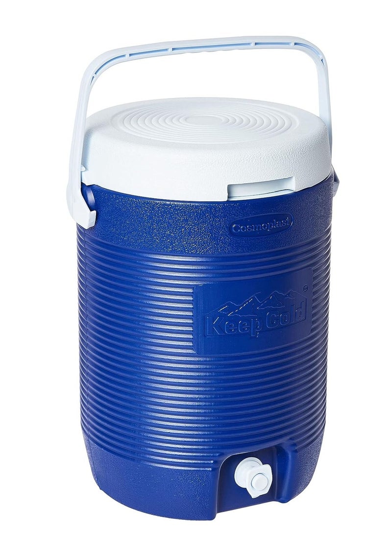 Cosmoplast Cosmoplast-MFKCXX013BL Keep Cold Plastic Insulated Water Cooler Small 16.5 Liters  - Image 1