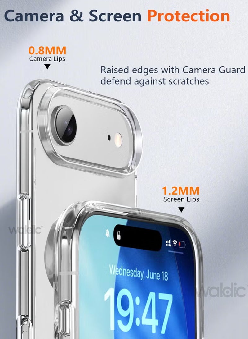 ولديك جراب شفاف سيليكون فاخر لهاتف Apple iPhone 17 Air واقٍ من السقوط وحماية الكاميرا تصميم نحيف مناسب للاستخدام اليومي والاستعمال الخارجي - Image 2