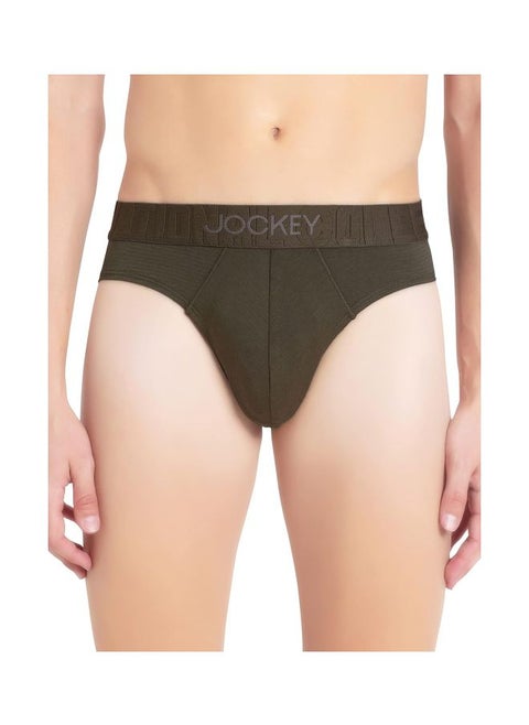 Jockey IC31 Men Supima Cotton Elastane Stretch Solid Brief with Ultra soft Waistband