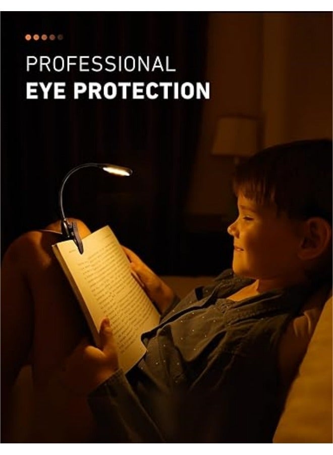 general Book Light for Reading in Bed, 10 Hours Runtime Rechargeable Book Light Clip on, Lightweight Small Book Reading Light for Reading in Bed - Image 5