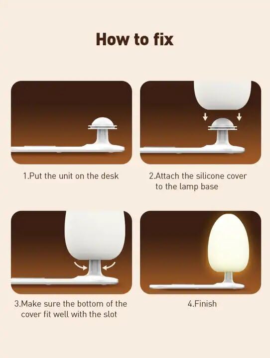 CARE CASE Fast Wireless Charging Desk lamp LED Desk Lamp with Fast Wireless Charging Landscape Night lamp - Image 4