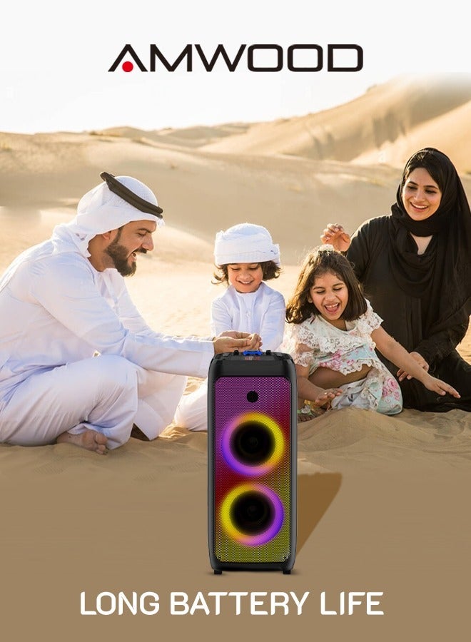 Amwood مكبر صوت لاسون النشط المحمول للحفلات - Image 3