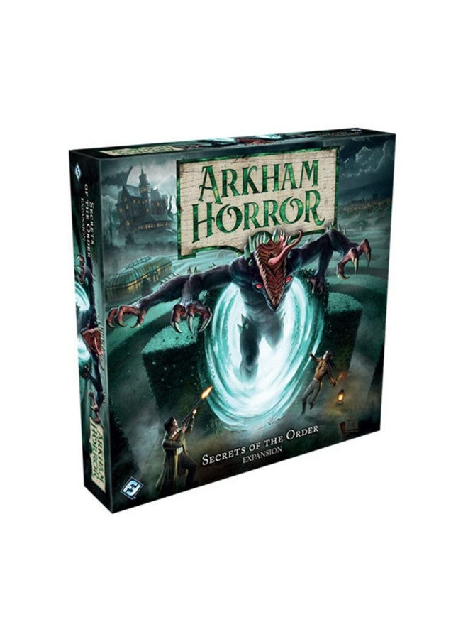 Fantasy Flight Games Arkham Horror Secrets of The Order Board Game Expansion - New Investigators, Scenarios, and Horrors! Cooperative Mystery Game, Ages 14+, 1-6 Players, 2-3 Hour Playtime, Made by Fantasy Flight Games