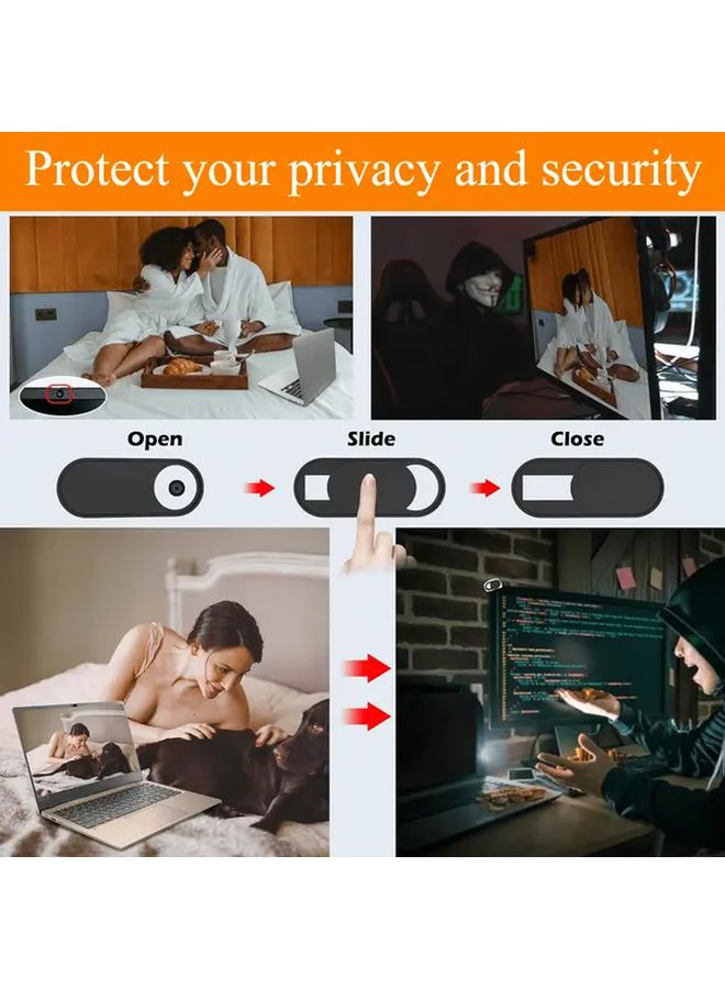 Black 3Pcs Camera Lens Cover Sliding Privacy Sticker For Mobile Phone Tablet Webcam Laptop Anti Hacker Peeping - Image 5