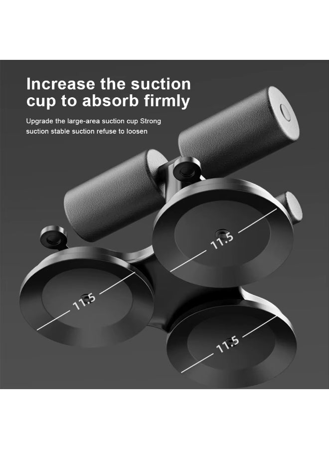 جهاز مساعد لتمارين البطن مع 3 أكواب شفط وأشرطة مقاومة، متعدد الوظائف وقابل للتعديل، مناسب لتمارين البطن والجسم بالكامل، جهاز لياقة محمول للمنزل والصالة الرياضية. - Image 2