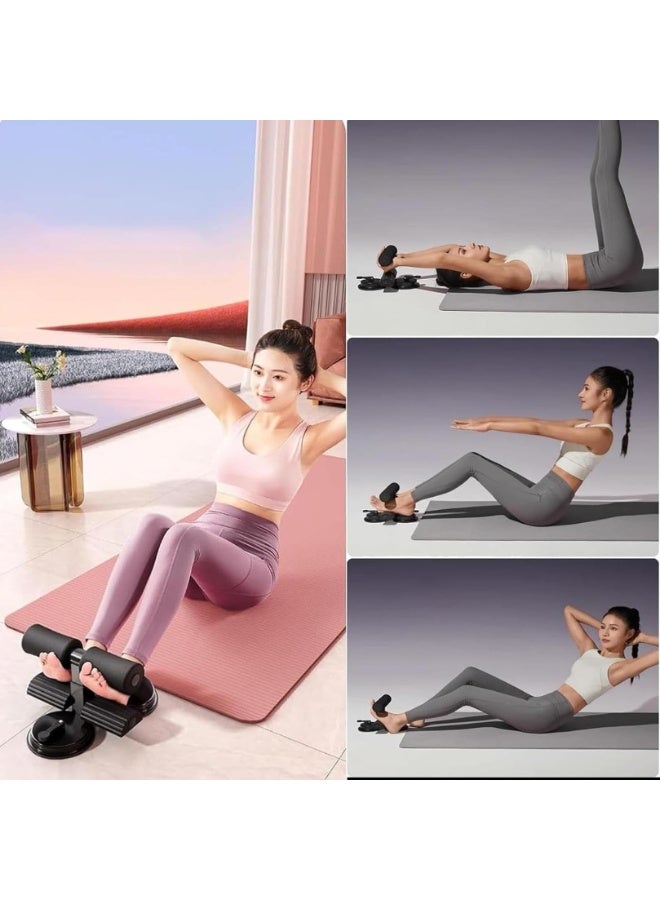 جهاز مساعد لتمارين البطن مع 3 أكواب شفط وأشرطة مقاومة، متعدد الوظائف وقابل للتعديل، مناسب لتمارين البطن والجسم بالكامل، جهاز لياقة محمول للمنزل والصالة الرياضية. - Image 3