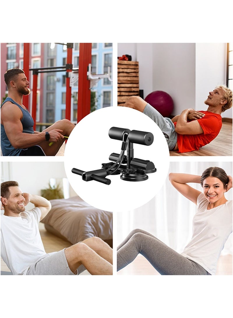 جهاز مساعد لتمارين البطن مع 3 أكواب شفط وأشرطة مقاومة، متعدد الوظائف وقابل للتعديل، مناسب لتمارين البطن والجسم بالكامل، جهاز لياقة محمول للمنزل والصالة الرياضية. - Image 4