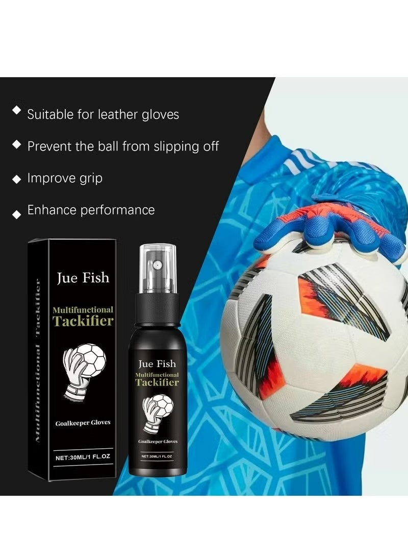 JUE-FISH Multifunctional Tackifier,Football glove tackifier, 30ML anti-slip goalkeeper spray, multi-functional goalkeeper glue - Image 2