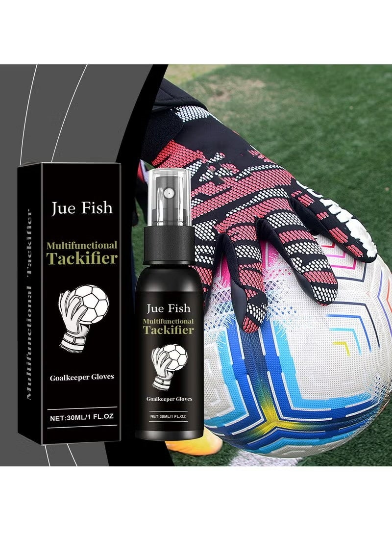 JUE-FISH Multifunctional Tackifier,Football glove tackifier, 30ML anti-slip goalkeeper spray, multi-functional goalkeeper glue - Image 1