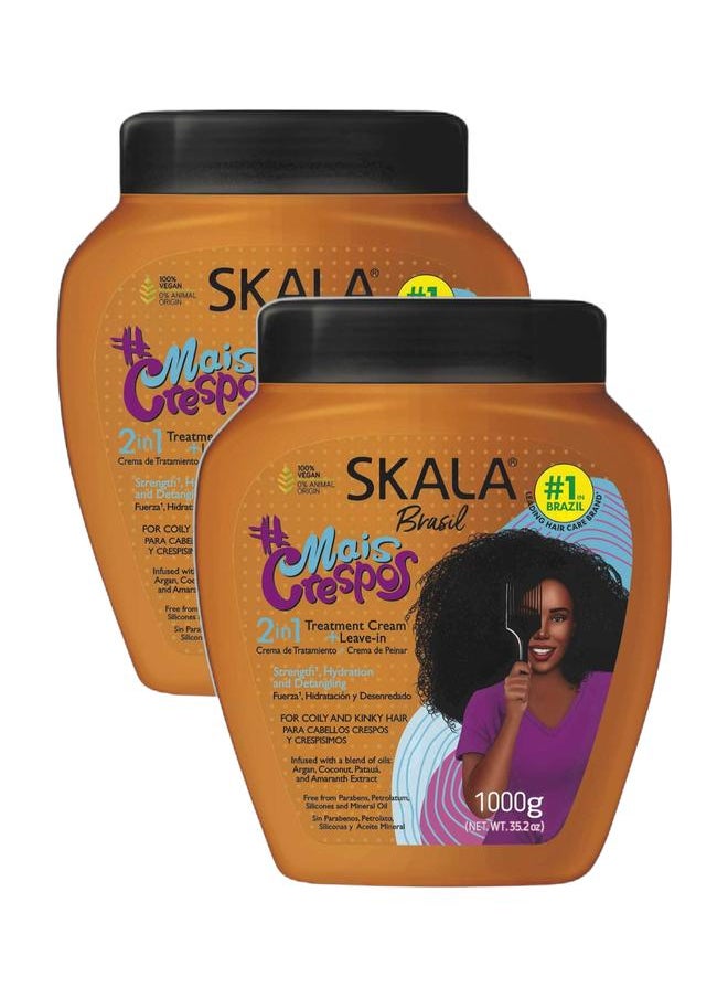 SKALA Expert Mais Crespos 2-in-1 Cream And Conditioner for Curly Hair - Pack of 2  - Image 1
