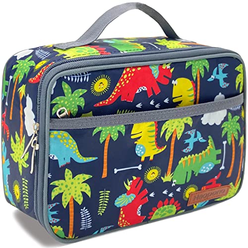 Kulle Lunch Box Kids,Lunch Bag Boys,Washable and Reusable Toddler Lunch Box for Daycare,Lunchbox for School,Outdoor(Dinosaur) - Image 1