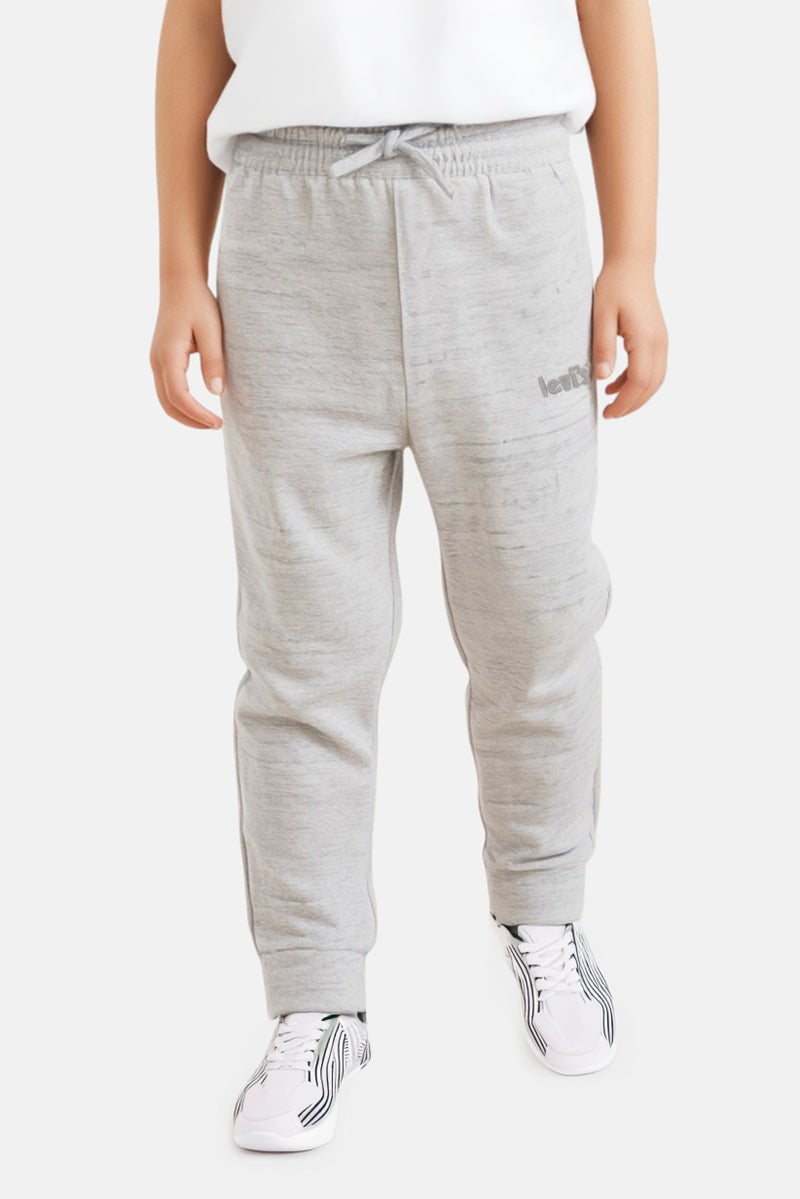 Levi's Kids Boy Heather Jogger Pants, Grey - Image 1
