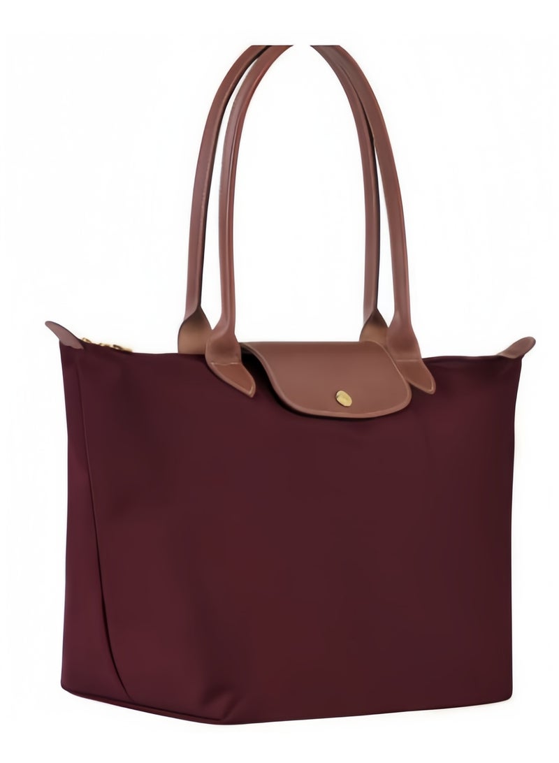 لونج شامب حقائب طويلة شانغ لا بلياج بمقابض كبيرة للكتف للنساء، حقيبة مكياج كبيرة متعددة الاستخدامات، حقيبة يد، حقيبة كتف - Image 3