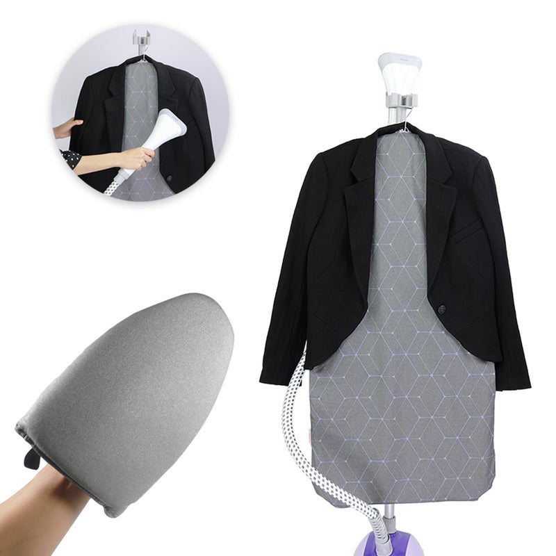 EVEME Steamer Board For Clothes With Ironing Gloves Stand Pad Hanging Board