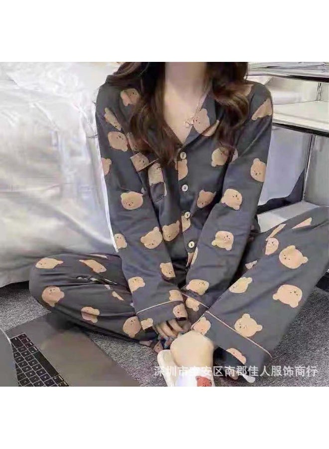 Stylish Loose-Fit Autumn Winter Pajama Set