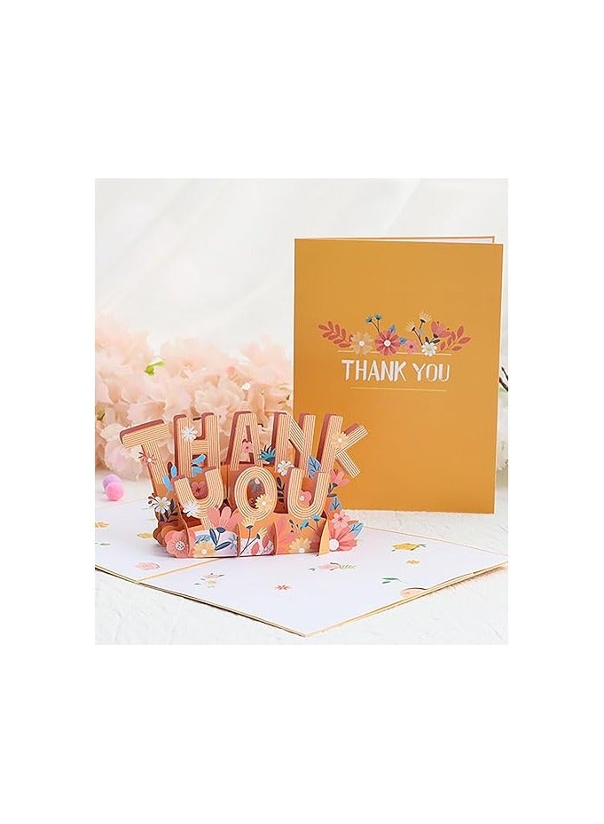 Thank You Pop Up Card, 3D Popup Thank You Gift Cards, Teacher Appreciation Card Thanks Giving Card for Parents, Friends, Colleague, Doctor - Image 2
