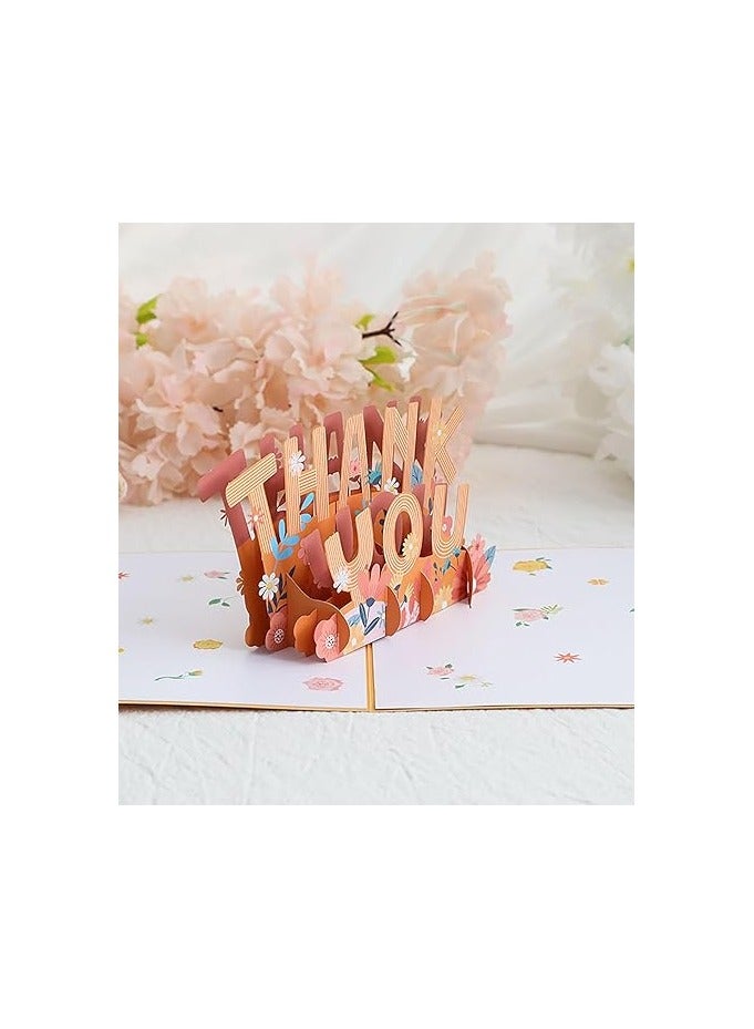 Thank You Pop Up Card, 3D Popup Thank You Gift Cards, Teacher Appreciation Card Thanks Giving Card for Parents, Friends, Colleague, Doctor - Image 5