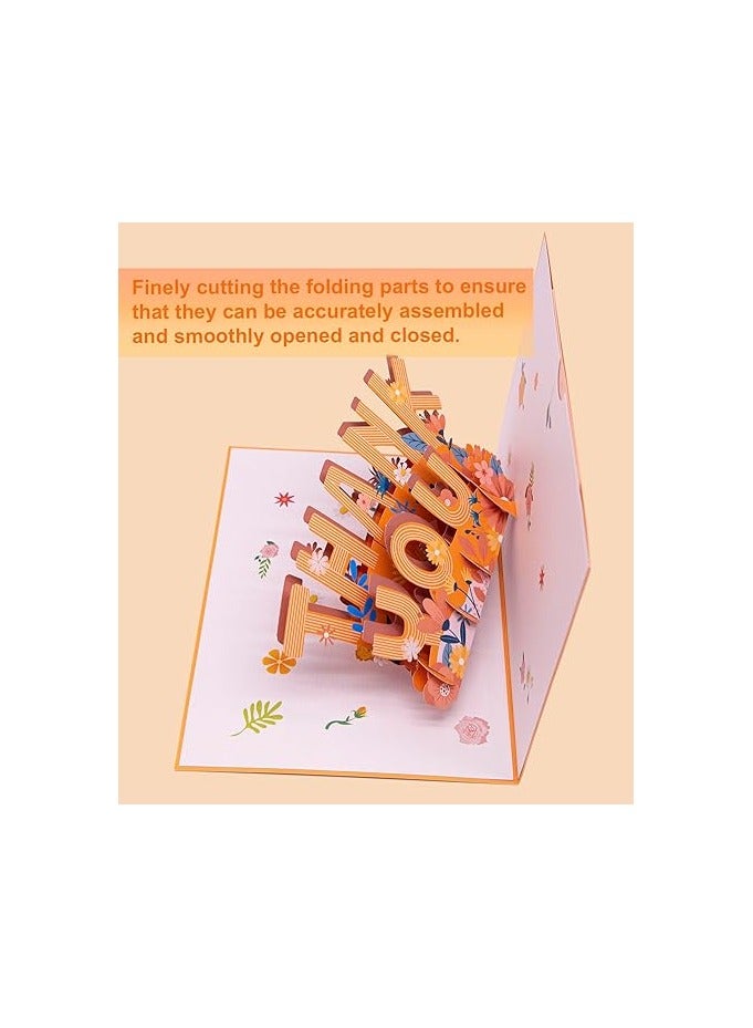 Thank You Pop Up Card, 3D Popup Thank You Gift Cards, Teacher Appreciation Card Thanks Giving Card for Parents, Friends, Colleague, Doctor - Image 4