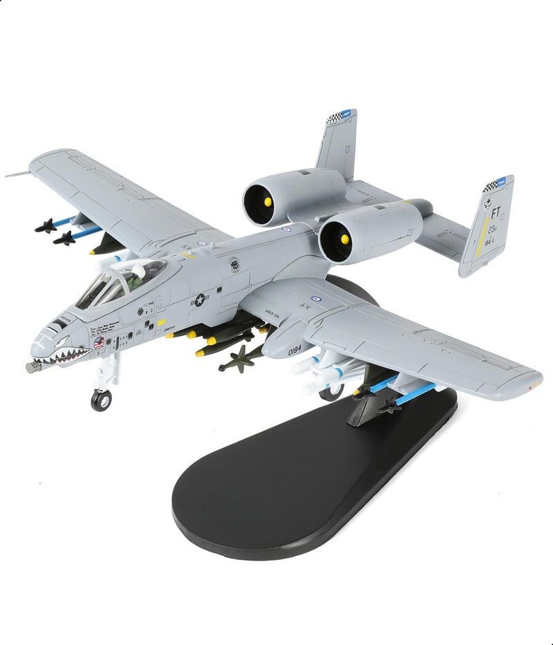 NUOTIE 1/100 A-10 Thunderbolt II (Warthog) Attack Pre-Build Diecast Metal Aircraft Model Kits VX-23 Replica Military Plane for Display Collection or Gift - Image 1