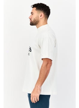 Adidas Men Sportswear Fit Short Sleeve Basketball T-Shirt, White  - Image 2