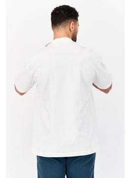 Adidas Men Sportswear Fit Short Sleeve Basketball T-Shirt, White  - Image 4