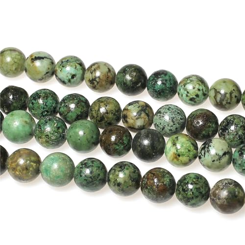 MJDCB Natural African Turquoise Beads Round Loose Stone Beads for Jewelry Making DIY Bracelet Necklace Accessory 15" (4mm) - Image 5