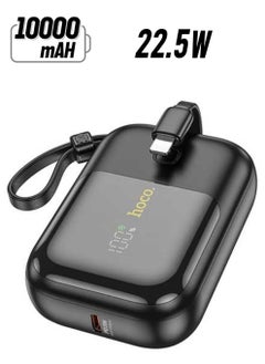 hoco. Hoco Q20 10000mAh 22.5W PD Mini Fast Charging Power Bank with Built in Cable  - Image 1